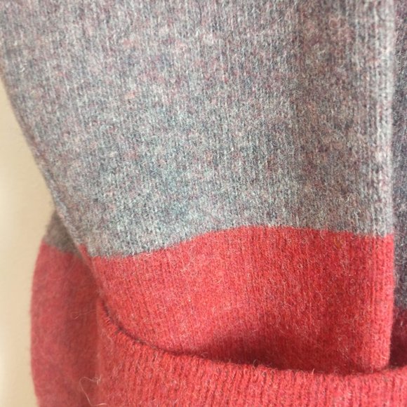 Wool Cardigan, Wool Coat, Wool blend button Front Knit Cocoon Cardigan, L - Picture 7 of 13